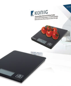 König HC-KS12N Digitale Keukenweegschaal Zwart