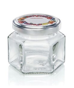 Leifheit 3209 Jampot Zeshoekig 106 ml Glas/Zilver