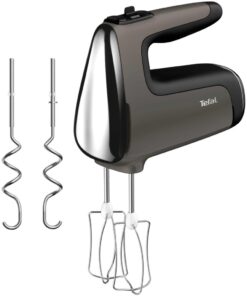 Tefal HT650E Powermix Silence Handmixer 600W Zwart/Zilver