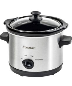 Bestron ASC150 Slowcooker 1.5L RVS/Zwart