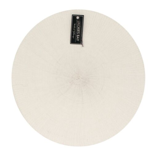 Jackies Bay Placemat 38 cm Rond Wit