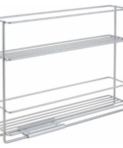 Metaltex Space Saver Smart Kitchen Uitschuifbaar Kruidenrek 6x28x22 cm Zilver