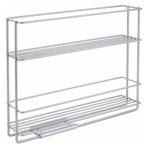 Metaltex Space Saver Smart Kitchen Uitschuifbaar Kruidenrek 6x28x22 cm Zilver