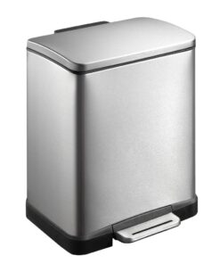EKO Recycle E-Cube Pedaalemmer 10+9L Mat RVS
