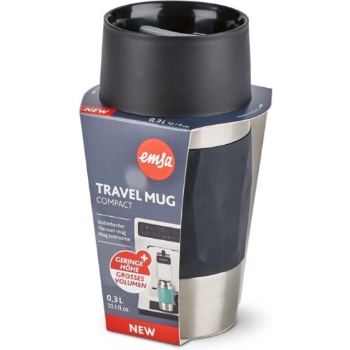 Emsa N2160100 Travel Mug Compact 0.3L Zwart