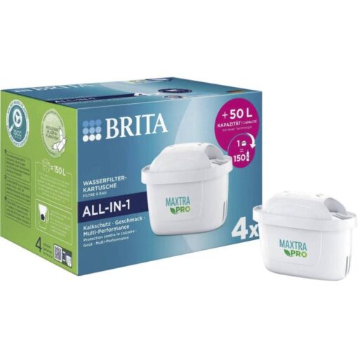 Brita Maxtra Pro All-in-1 Waterfilterpatronen 4 Stuks