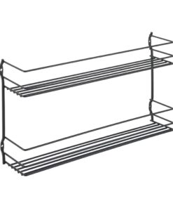 Metaltex Pepito Kruidenrek 2 Etages 36x8x19 cm Zwart