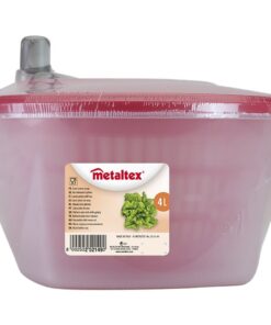 Metaltex Slacentrifuge 24x16 cm Rood/Transparant