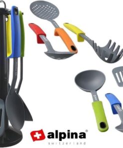 Alpina Keukengerei Kookgerei Set op Houder 7-delig