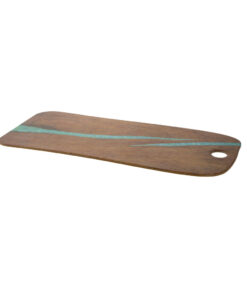 Cheforward Serveerplank 53x20 cm Turquoise/Kersenhout-Look