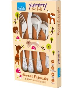 Amefa Kinderbestek Forrest Friends 4-delig Zilver