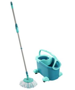 Leifheit 52102 Clean Twist Disc Mop Compleet Systeem met Wieltjes Blauw