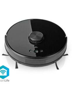 Nedis WIFIVCL001CBK Robotstofzuiger Laser Navigatie Wi-fi Capaciteit Opvangreservoir: 0.6 L Automatisch Opladen Diameter: 330 Mm Maximale Gebruiksduur: 120 Min Zwart Android™ / Ios