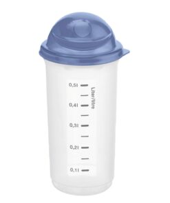 Rotho Rondo Shaker 0.5L Horizon Blauw/Transparant