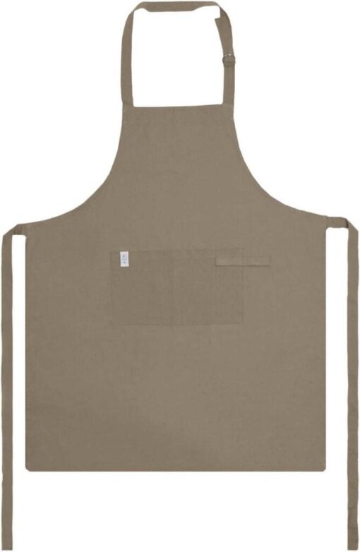 EM Kitchen Keukenschort Taupe 75 x 90 cm - 1 stuk