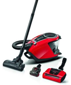 Bosch BGS7PET ProAnimal Stofzuiger Zonder Zak 700W Zwart/Rood