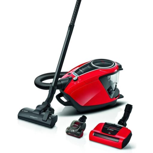 Bosch BGS7PET ProAnimal Stofzuiger Zonder Zak 700W Zwart/Rood