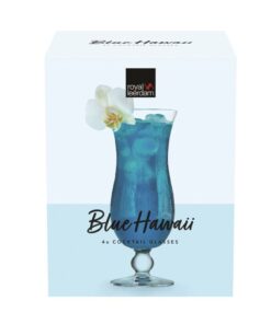 Royal Leerdam Blue Hawaii Glas Set 4