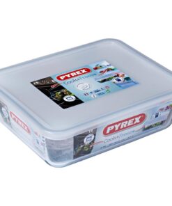 Pyrex Cook & Freeze Glazen Ovenschaal + Deksel 2.6L Transparant