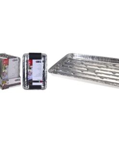 BBQ Aluminium Grillschalen Set 4 Stuks