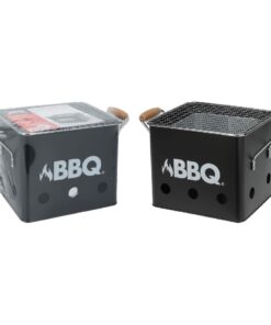 BBQ Kubus Mini Barbecue 28.5x15.5x15 cm Zwart