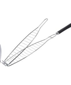 BBQ Visgrill 58 cm Zwart/Chroom