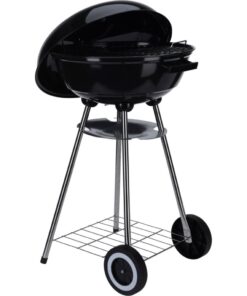 Alternative view of Kogelgrill Houtskoolbarbecue op Wielen 46 cm Zwart