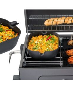 Tepro 8583 Gietijzeren Inzet Wok voor 8570 Hoofdgrillrooster