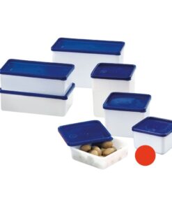 Westmark Diepvriesdozen 0.5L 4 Stuks Blauw/Wit