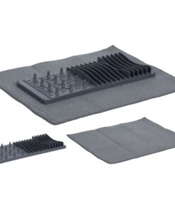 Afdruiprek met Afdruipmat 38x48 cm Antraciet