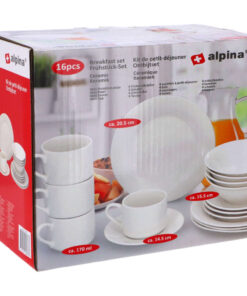Alpina Ontbijtset 16-delig Wit
