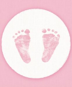 Ambiente Servetten Baby Voetjes 33 cm Roze