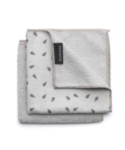 Brabantia Microvezeldoekjes Set van 2 30x30 Lichtgrijs