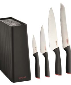 Brund Easy Cut Messenblok 5-delig Zwart/Rood