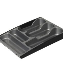 Curver Bestekbak Uitschuifbaar 7-vaks Grijs/Antraciet