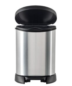 Alternative view of Curver Decobin Pedaalemmer Ovaal 20L Zilver/Zwart