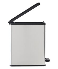 Alternative view of Curver Decobin Slim Pedaalemmer 25L Metallic/Zwart