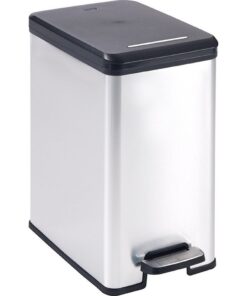 Curver Decobin Slim Pedaalemmer 25L Metallic/Zwart