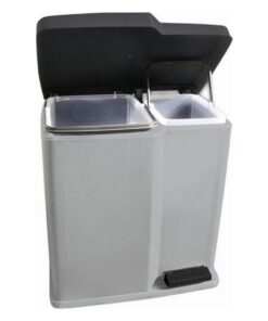 Alternative view of Curver Duo Pedaalemmer 15L+6L Zilver/Zwart