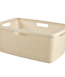 Curver Wasmand Jute-Look 46L Crème