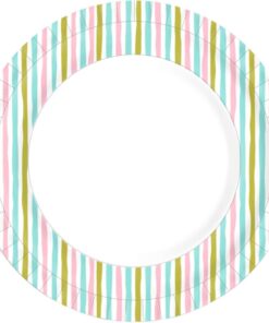 Duni Papieren Borden Stripes 22 cm 10 Stuks