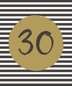 Duni Servetten 30 33x33 cm 20 Stuks Zwart/Goud/Wit