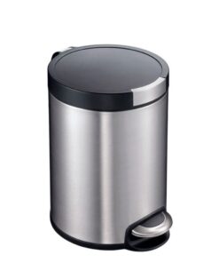 EKO Vepa Bins Artistic Pedaalemmer 5L RVS/Zwart