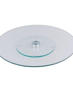 Lazy Susan Glazen Draaibare Serveerschaal 30 cm Transparant