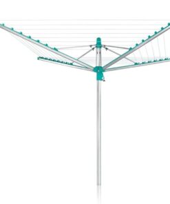 Leifheit 85285 Linomatic 400 Easy Droogmolen 40 m Drooglengte Turquoise/Zilver