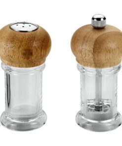 Metaltex Zoutvaatje + Pepermolen 10 cm Acryl/Hout