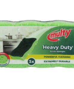 Multy Schuursponsen 3 Stuks Groen