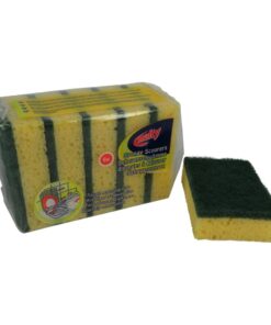 Multy Schuursponzen 5 Stuks Groen/Geel