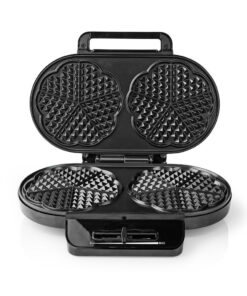 Alternative view of Nedis KAWP110FBK Dubbel Wafelijzer 2x 14 Cm 1200 W Zwart