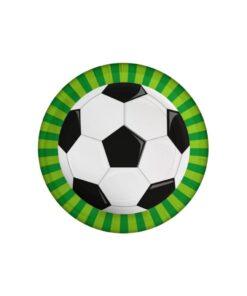 Papieren Voetbal Bordjes 6 Stuks